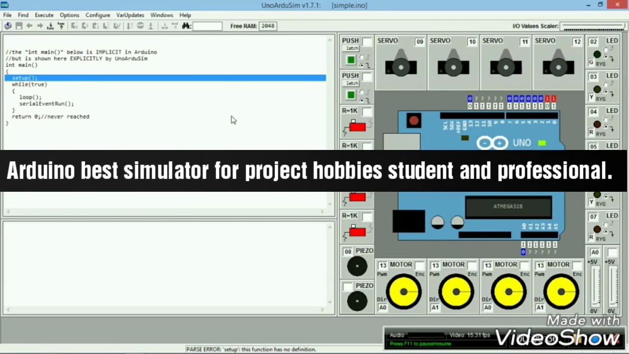arduino simulation software online